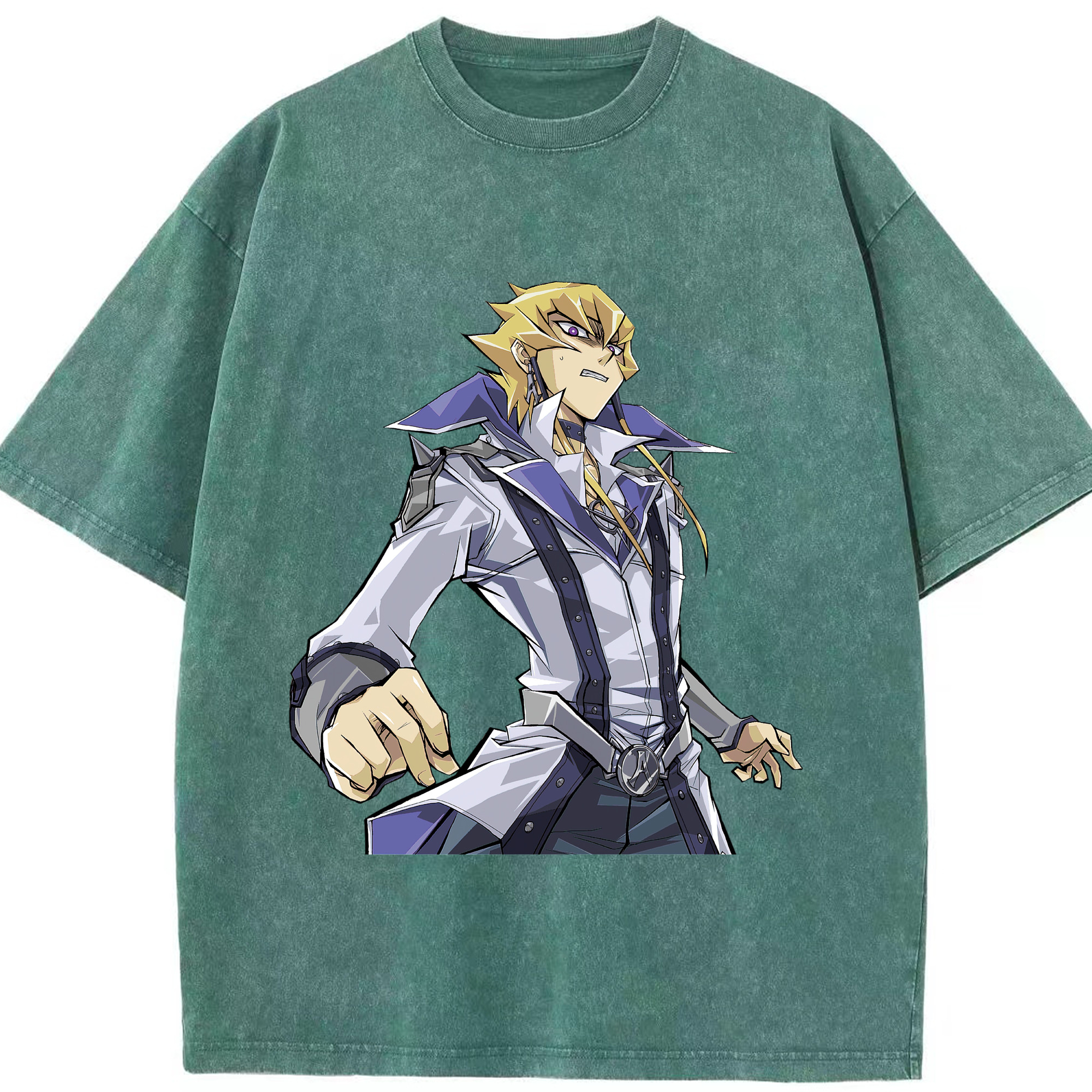 （画像用） 遊☆戯☆王 Yu-Gi-Oh! 綿100% ヴィンテージ風 半袖Tシャツ（フロントプリント）